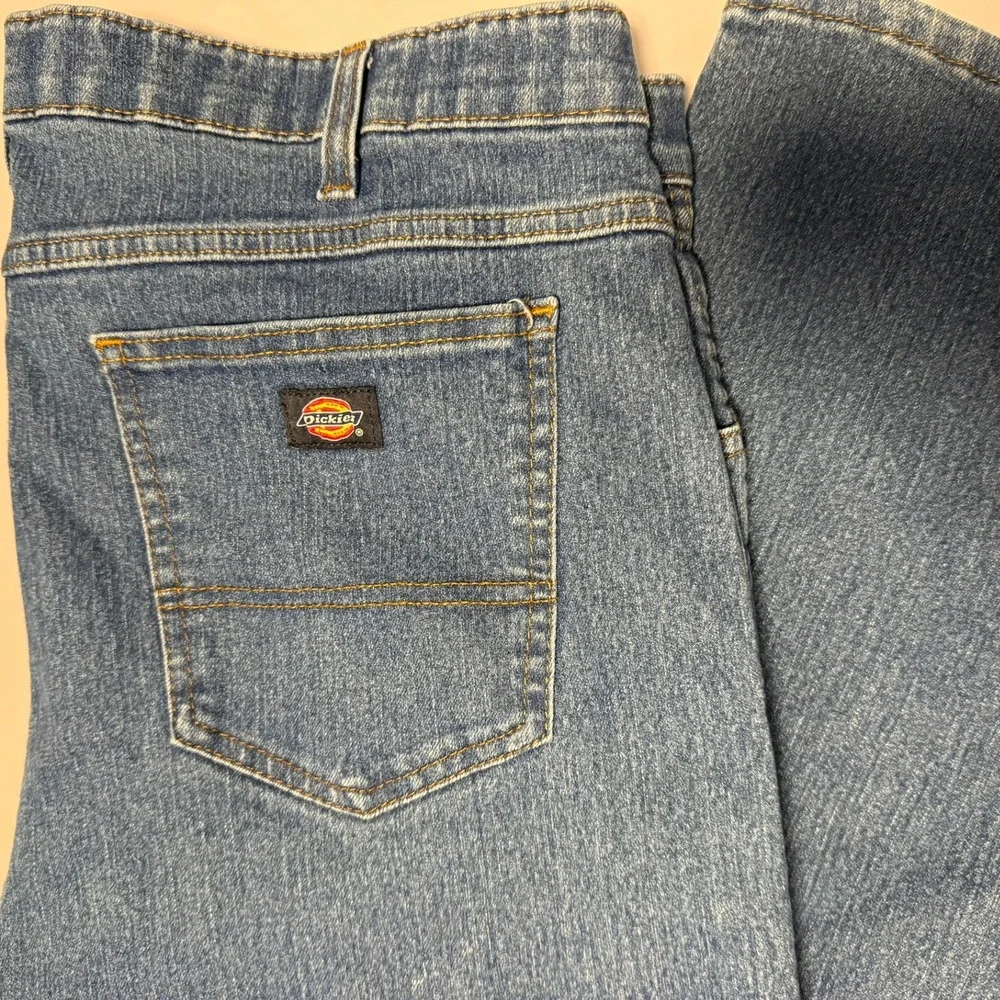 Dickies FLEX Jeans 38x30 Blue Straight Leg Denim Pants‎ Workwear 2 pair bundle
